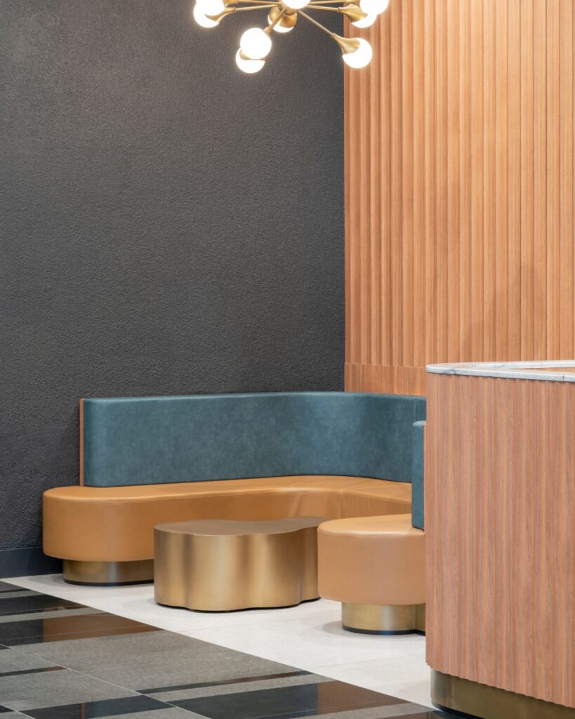 curved fluted panelling
